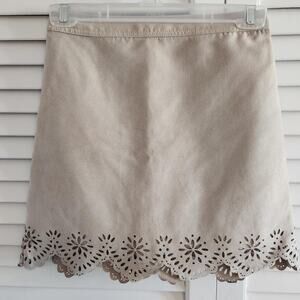 Hollister Tan Suede Mini Skirt